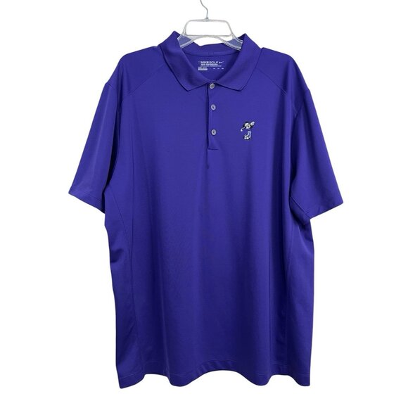 Nike Golf Polo Shirt‎ Dri-Fit Tour Performance XXL Purple Mickey Disney Park - Picture 1 of 8